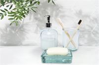 SET DA BAGNO IN VETRO RICICLATO